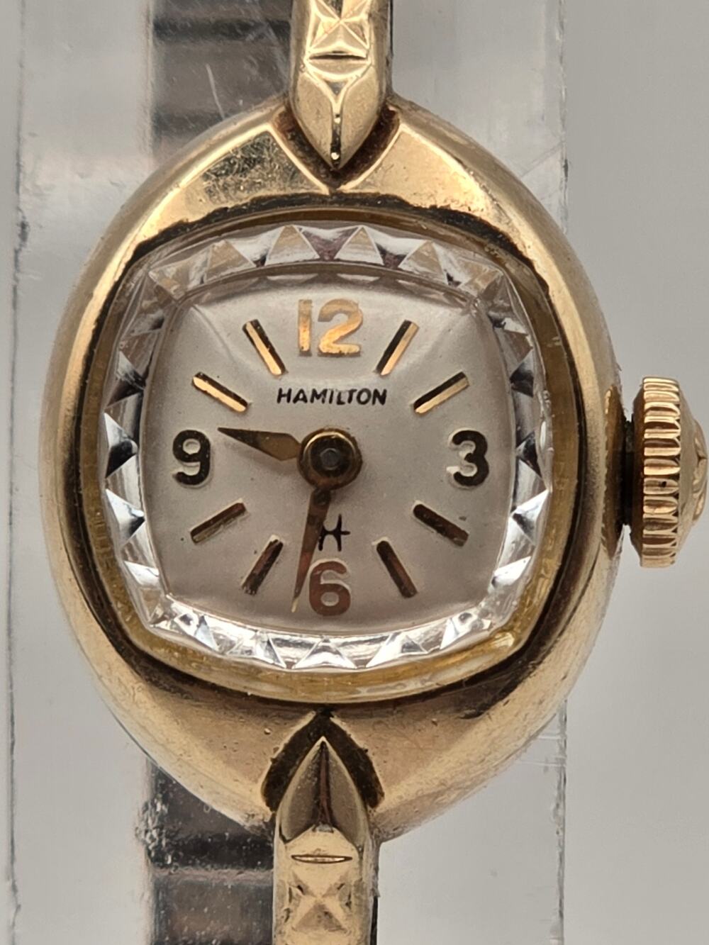 Hamilton Vintage Women’s Watch 10K RGP Bezel Stainless Steel Back